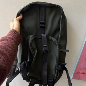 Rains Dark Green Backpack for Men